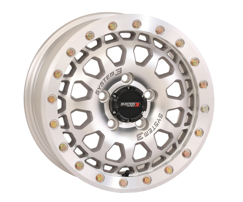 System 3 SB6 BL Wheel 15X7 6+1 (+50MM) 5/4.5 Matte Machined - 15S3-6845 Polaris RZR / Xpedition 2022-2024