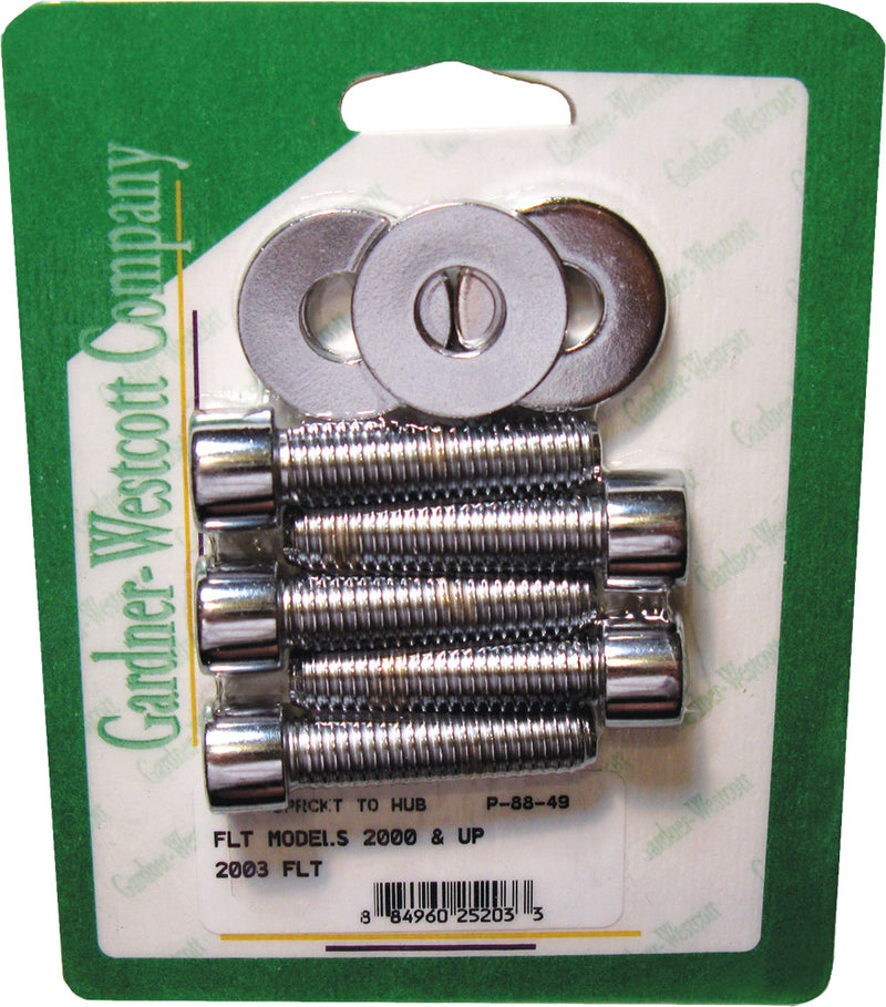 Gardner-westcott 830-1071 P-88-49 PULLEY BOLTS POLISHED FLH/FLT 00-03