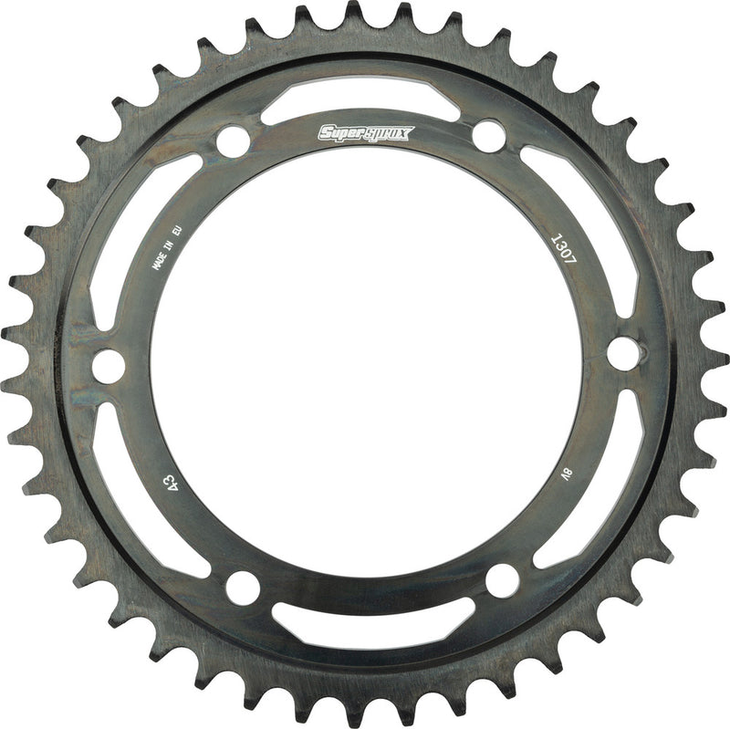 Supersprox 109-130743 RFA-1307-43-BLK REAR EDGE SPROCKET STEEL 43T-525 BLK HON