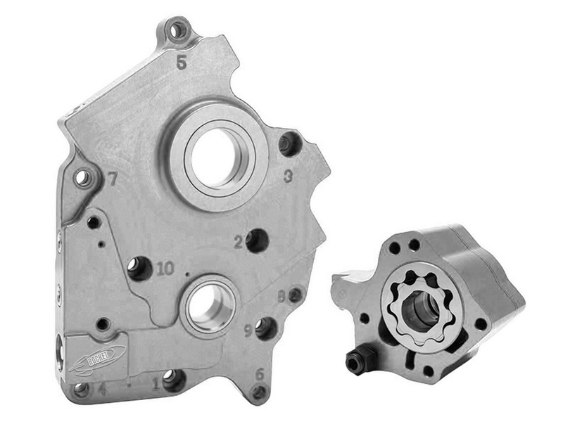 Rocket Performance Garage Llc OIL Pump AND CAM Plate M8 (exc.vvt) Twin Cooled - 7-7102 For Harley Motorcycles 2017-2023