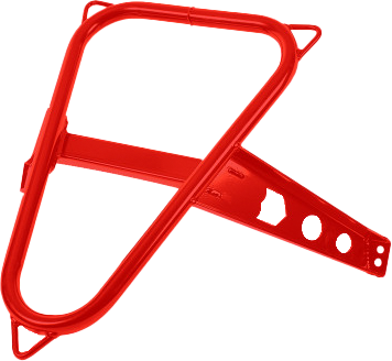 Pro Armor Spare Tire Mount RED POL - P141U300RD-293 Polaris RZR 2014-2021