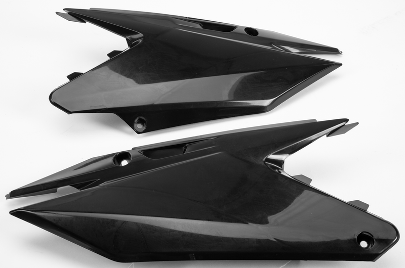 Polisport Restyle Side Panel Black - 8423600002 Suzuki RM 125 / RM 250 2001-2008