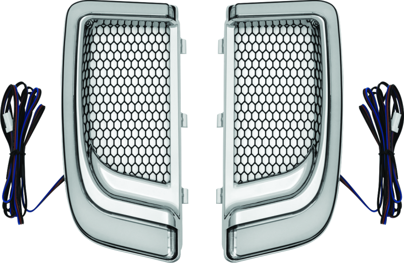 Kuryakyn 5063 Tracer Lower Fairing Grill Chrome - Photo - Primary