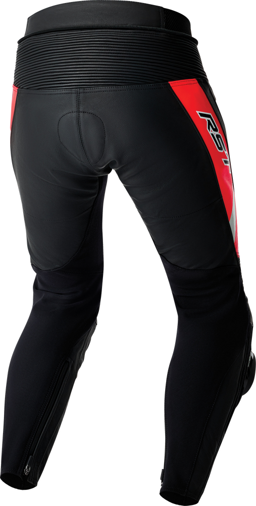 Rst 556-3636232 103636F.RED-32 TRACTECH EVO D3O PANTS BLK/FLO RED LEATHER MD