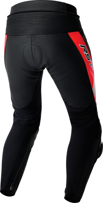 Rst 556-3636230 103636F.RED-30 TRACTECH EVO D3O PANTS BLK/FLO RED LEATHER SM