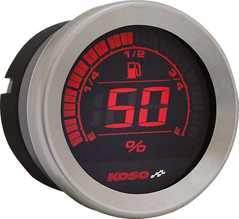 Koso North America Digital Gauge Cluster Silver Bezel Flht AND Fltr - BA050901 For Harley Touring 2004-2013