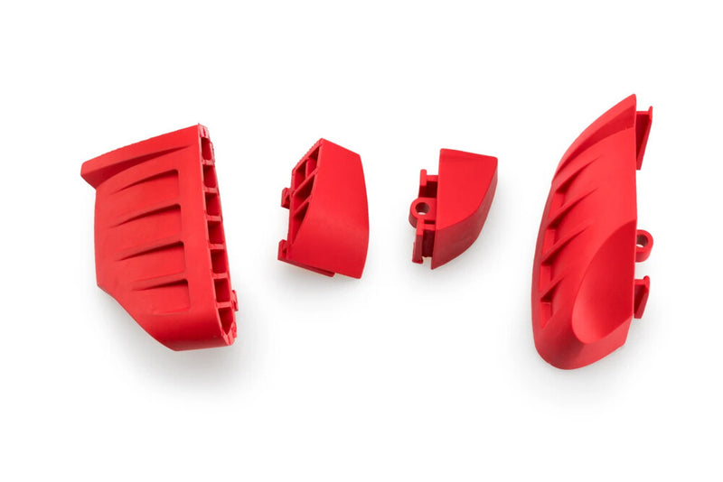 Puig Hi-tech Parts 561-20872R 20872R RUBBER END REPLACEMENT FRAME SLIDER PRO 2.0 PR RED