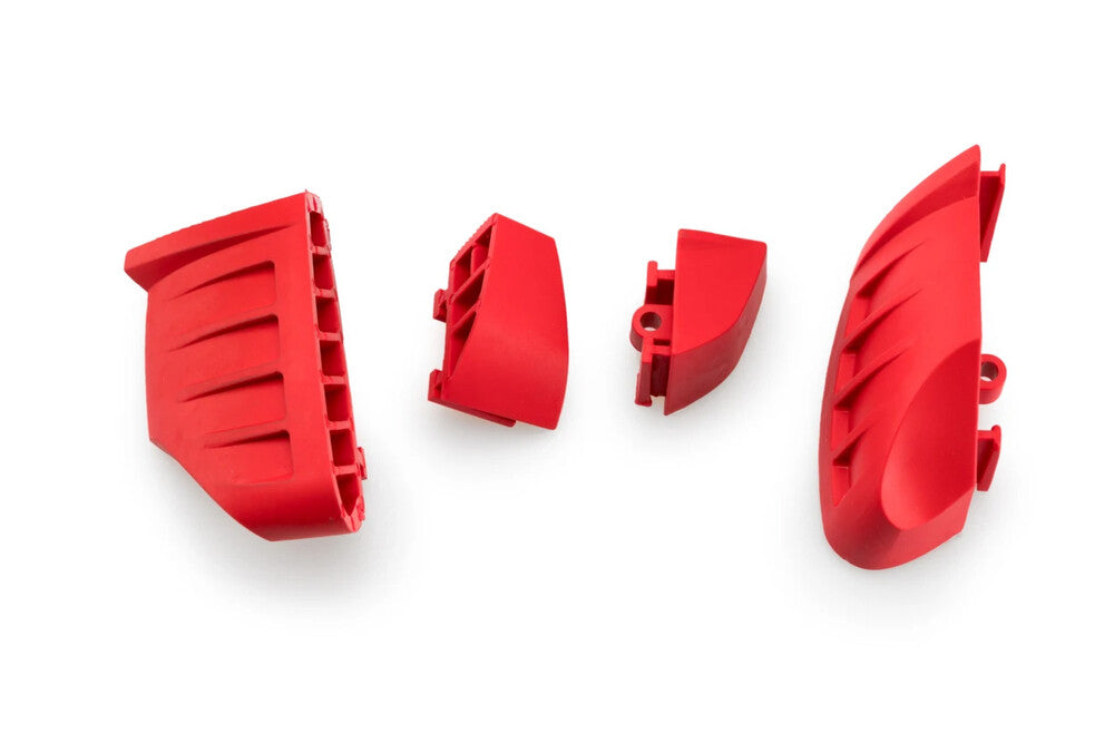 Puig Hi-tech Parts 561-20872R 20872R RUBBER END REPLACEMENT FRAME SLIDER PRO 2.0 PR RED