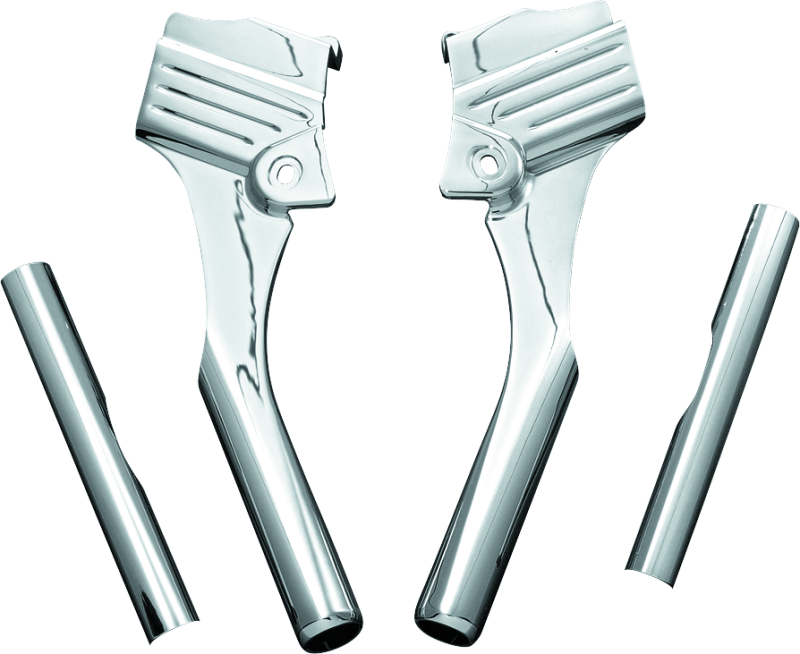 Kuryakyn 8146 Deluxe Neck Cover Kit 95-05 Touring Models Chrome - Photo - Primary