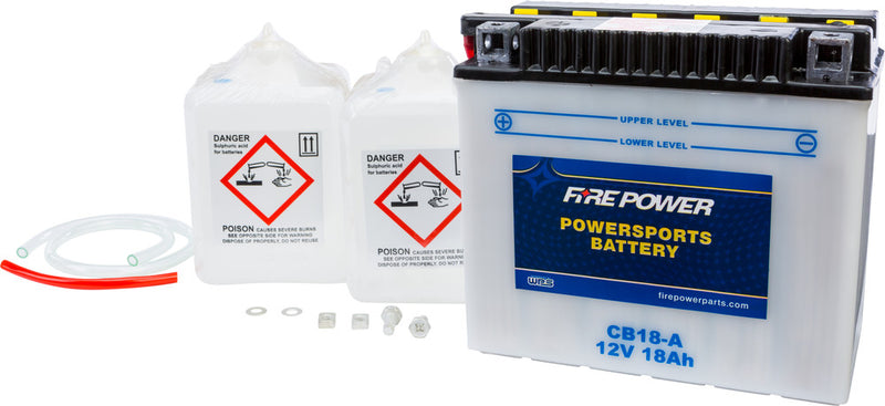 Fire Power Battery W Acid 12V Heavy Duty - CB18-A Honda VF1100C Magna 1983-1986