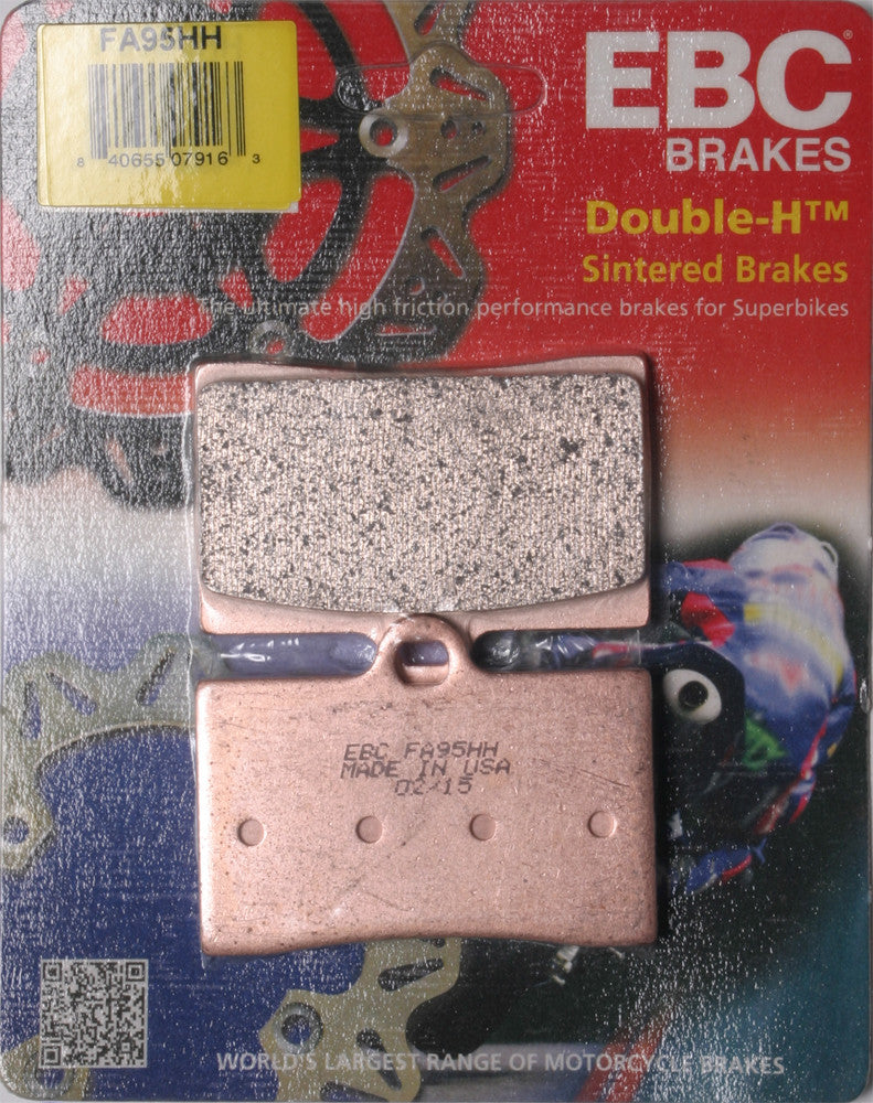 EBC Brake Pads Double-H Sintered - FA95HH For Ducati Motorcycles 1990-1999 | Indian 2009-2012 | ATK 500 Enduro / 600 / 450 Motard 2002-2003