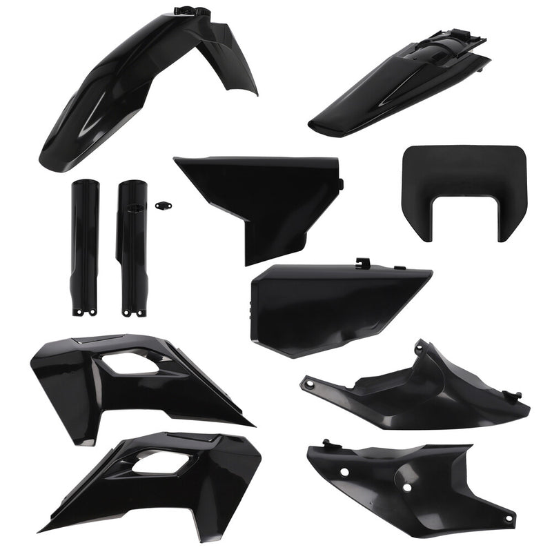 Acerbis Plastic Kit Full HUS Black - 2986650001 Husqvarna Dirt Bikes 2024-2026