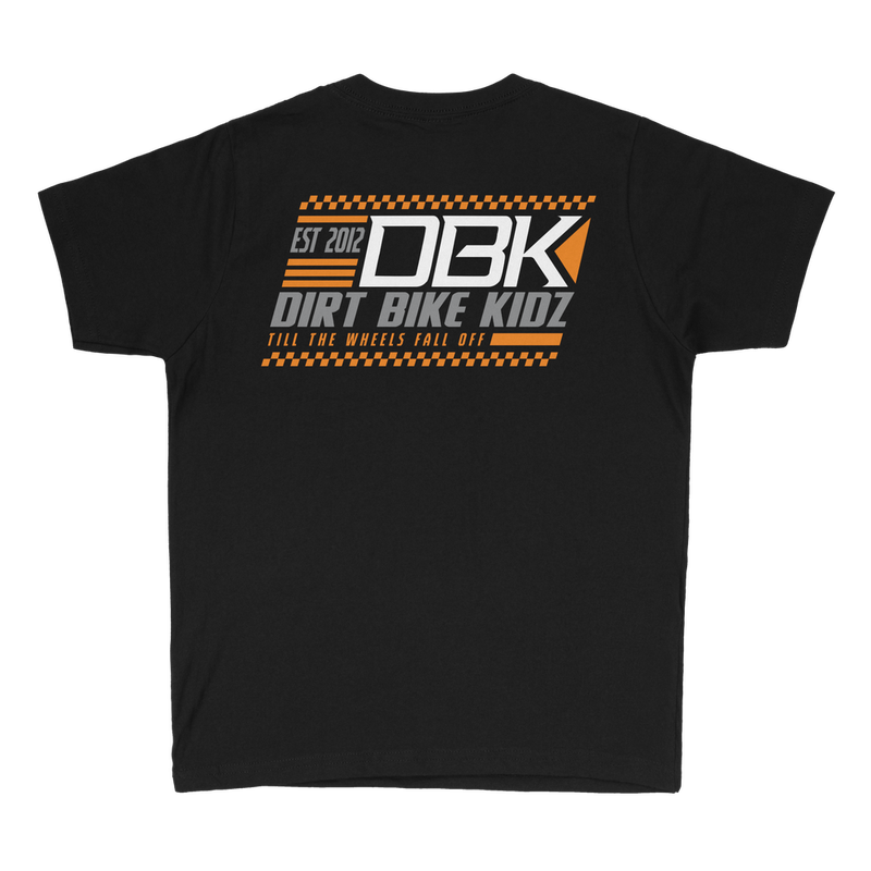 Dbk 325-00009YL YT-WERACE-L WE RACE YOUTH TEE BLACK YL