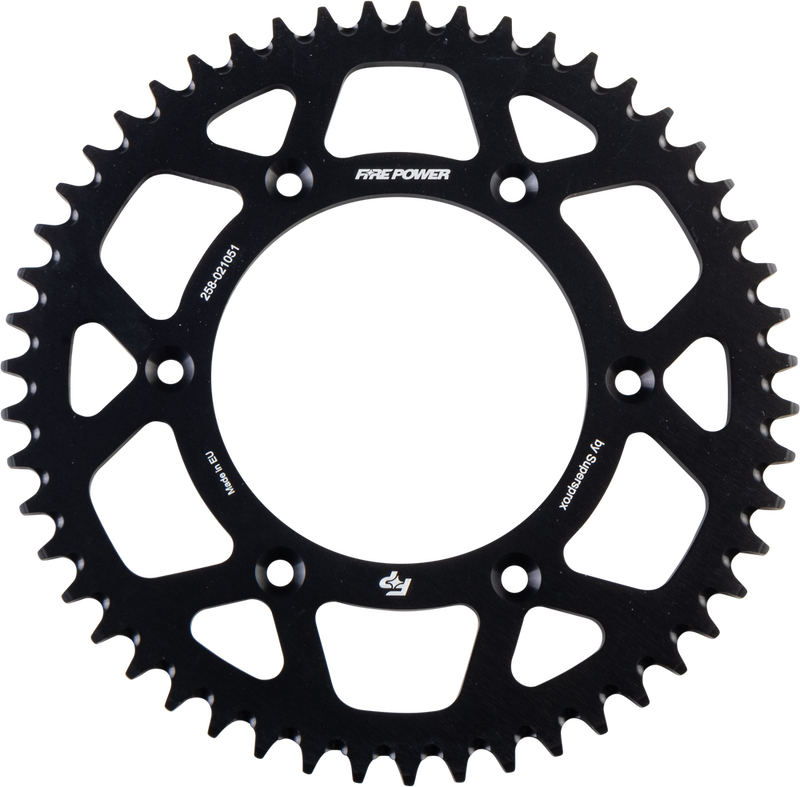 Fire Power 258-021051 FPA-210-51-BLK REAR SPROCKET ALUMINUM 51T BLK