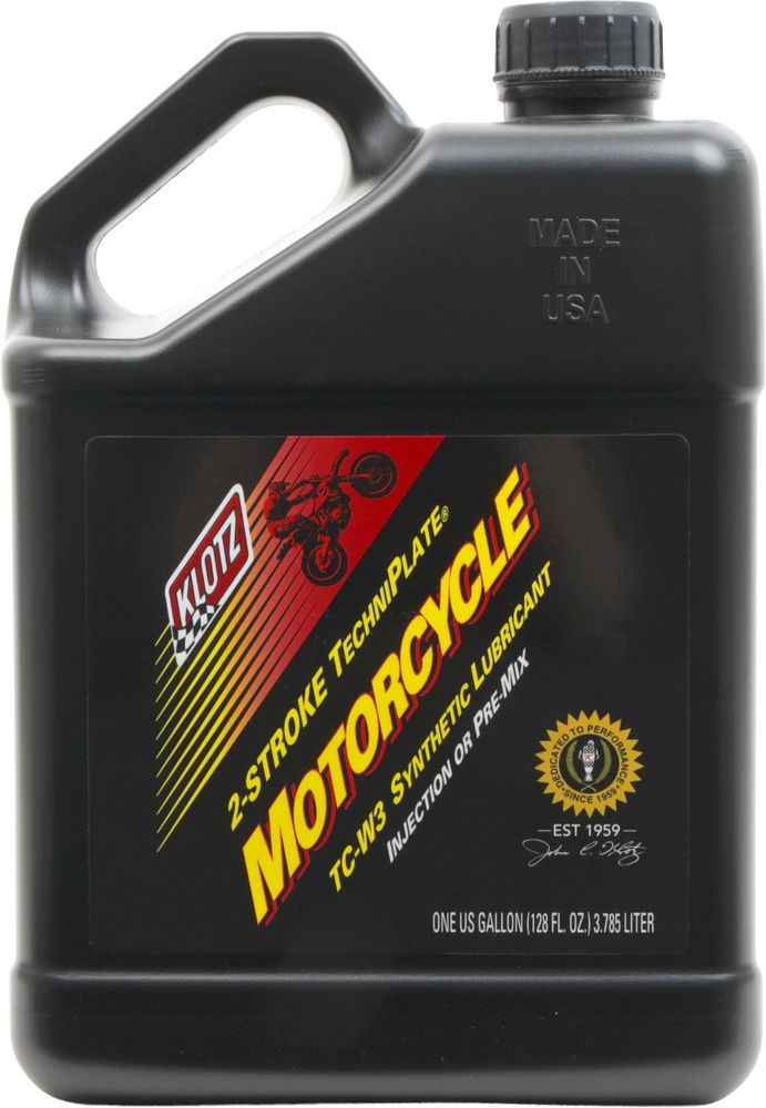 Klotz Oil 842-0181 KL-3021 MOTORCYCLE TECHNIPLATE 2T SYNTHETIC TC-W3 1 GAL 4/CASE