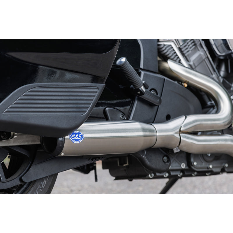 S&S Cycle Qualifier 2-Into-1 Exhaust System - 550-1083 For Indian Challenger 2020-2023