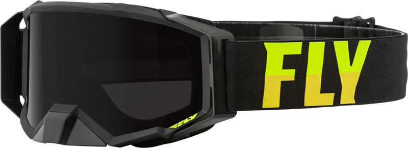 Fly Racing 37-51873 37-51873 ZONE PRO W/C GOGGLE BLK/HI-VIS W/DARK SMOKE HYDRO LENS