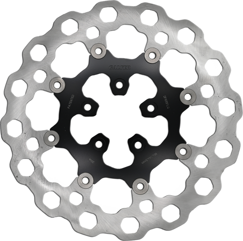 Gbrakes Rotor 11.8" Floating Cubiq Front Black - DF835FLQ For Harley Motorcycles 2006-2019