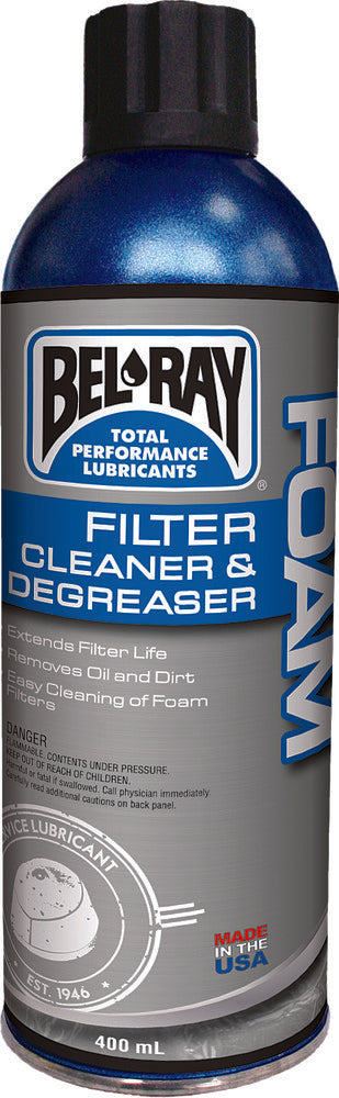 Bel-ray 840-2100 99180-A400W FOAM FILTER CLEANER AND DEGREASER 400ML