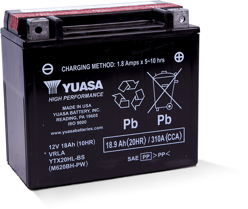 Yuasa Battery YUAM620BH-PW Yuasa YTX20HL-BS-PW High Performance AGM Battery W/bottle - User 1