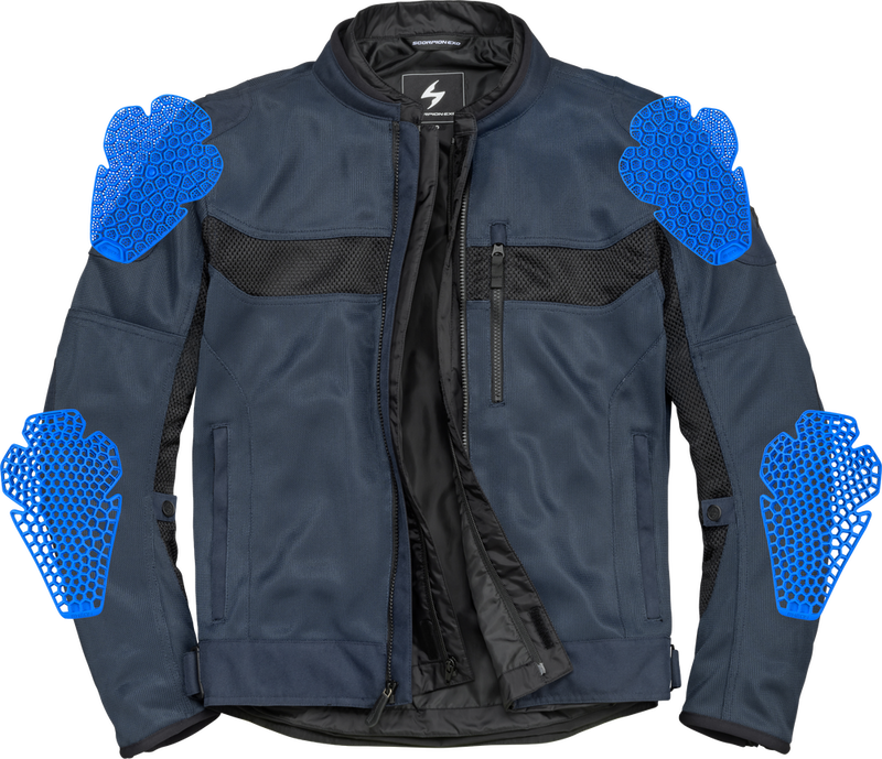 Scorpion Exo 75-5095M 15712-4 VORTEX AIR II JACKET DARK BLUE/BLACK MD