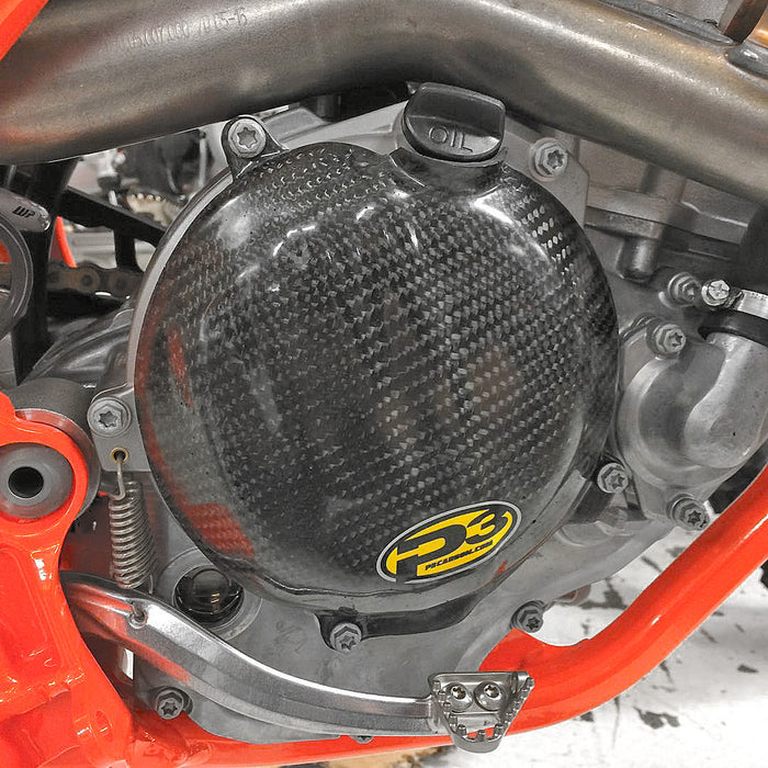 P3 670-711092 711092 CARBON FIBER CLUTCH COVER KTM 250/350