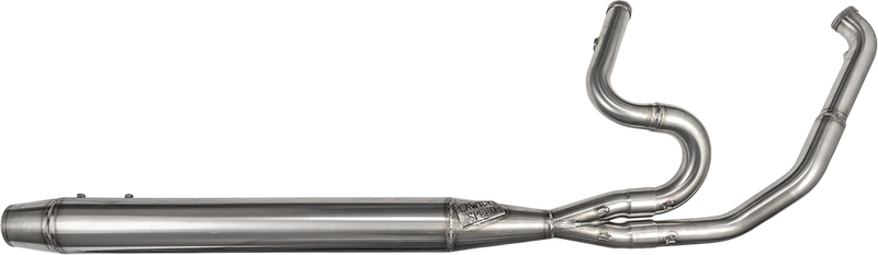 Sawicki 2IN1 TC Softail Full Length Cannon Brushed SS - 930-01073 For Harley Softail 1986-2017