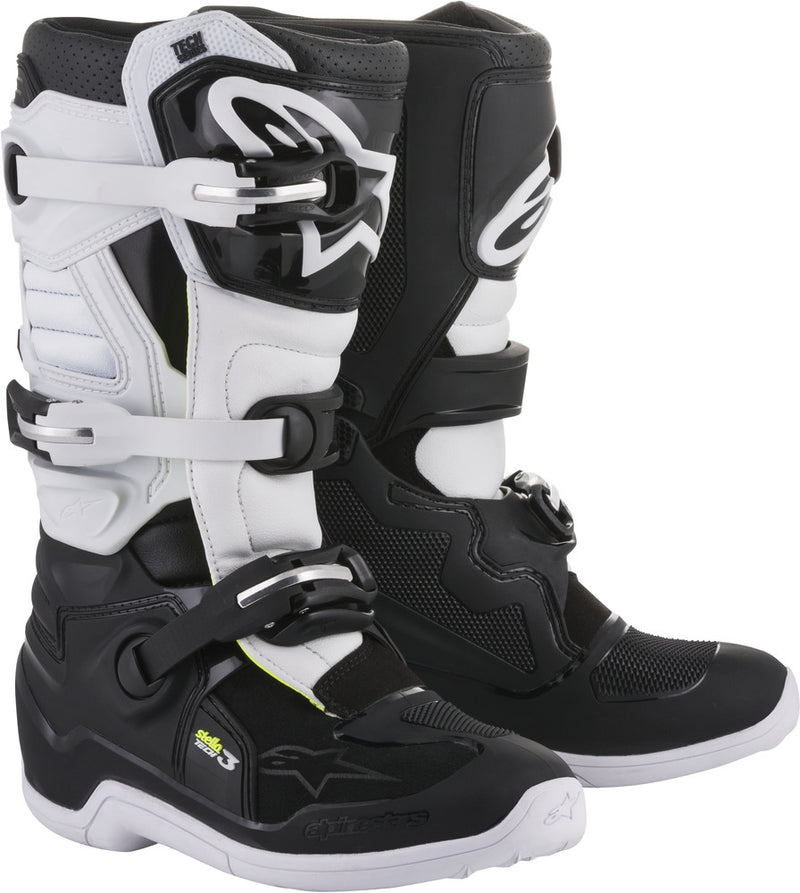 Alpinestars 482-09019 2013218-12-9 TECH 3 STELLA BOOTS BLACK/WHITE SZ 09