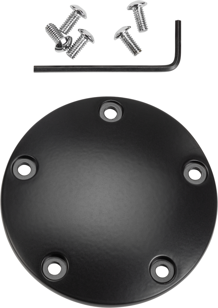 Harddrive Point Cover Satin Black - 37-035SB For Harley Motorcycles 1999-2014