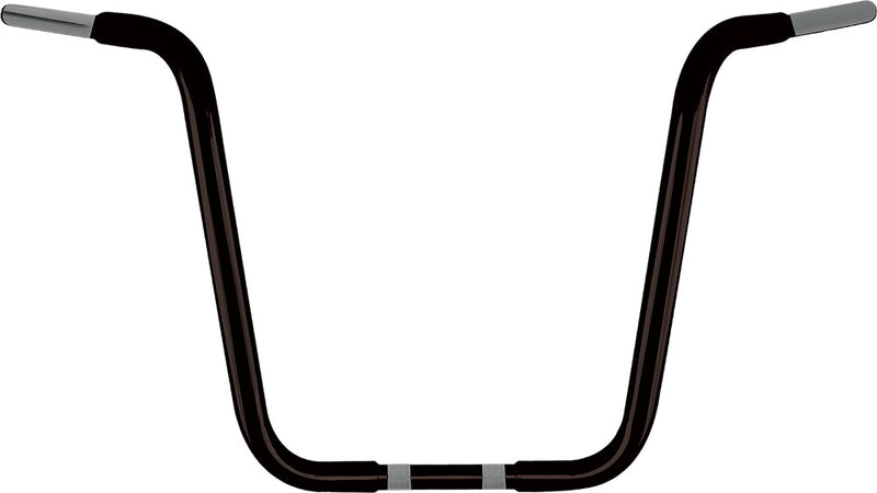 Wild 1 Chubby 10" Ape Hanger Satin Black - WO515B For Harley Motorcycles 1974-2018