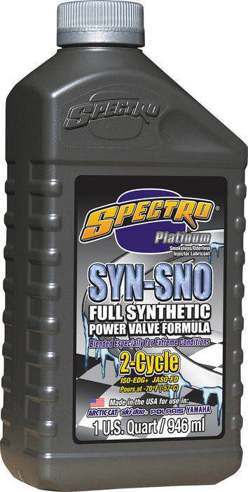 Spectro 582-00071 310332 PLATINUM SYN POWERVALVE OIL 2T 1QT SNOW