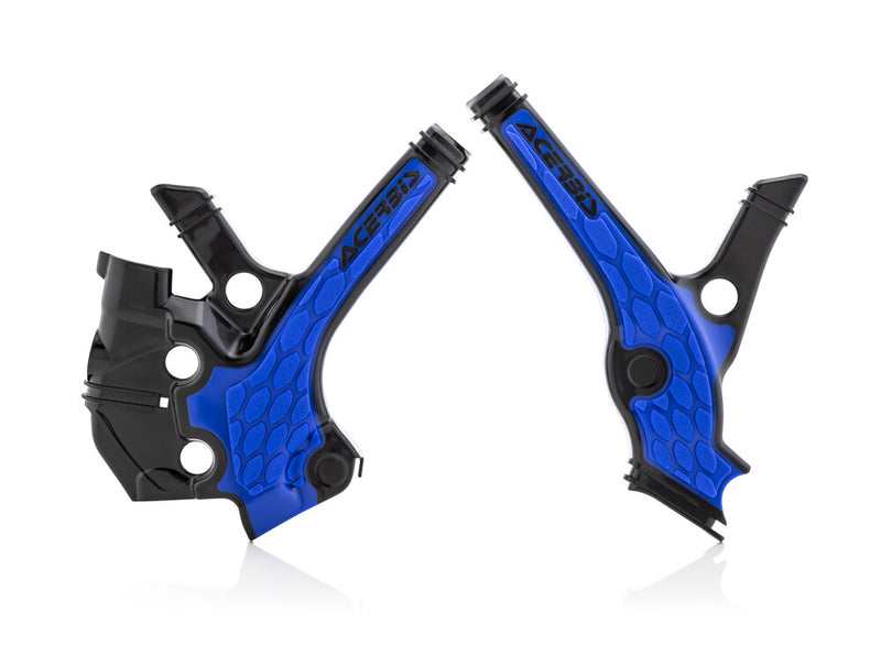 Acerbis X-Grip Frame Guards Black Blue - 2736381004 Yamaha YZ 65 2018-2024