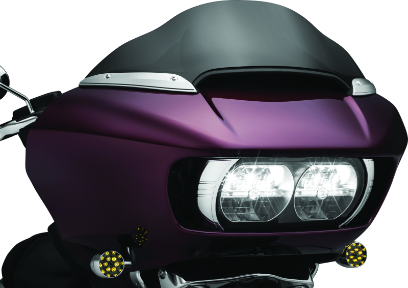 Kuryakyn 2632 Windshield Side Trims Chrome - User 1
