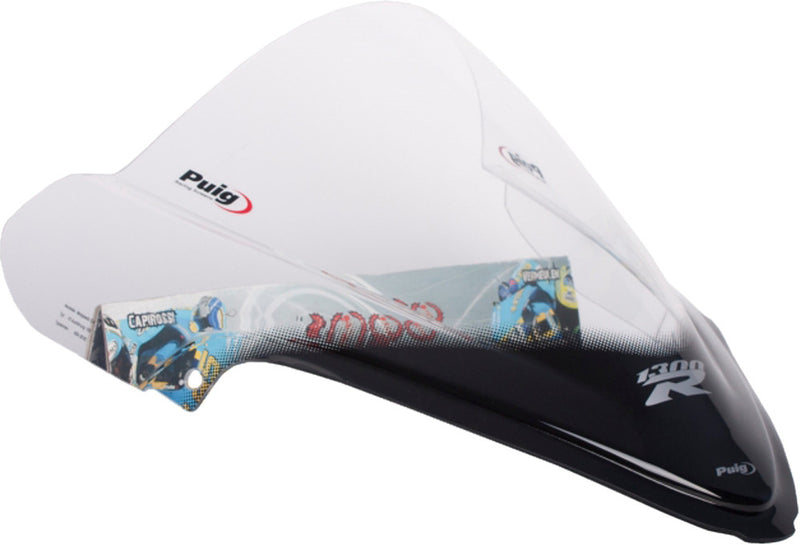 Puig Hi-Tech Parts Windscreen Racing Clear - 4826W Suzuki 1300R Hayabusa 2008-2020