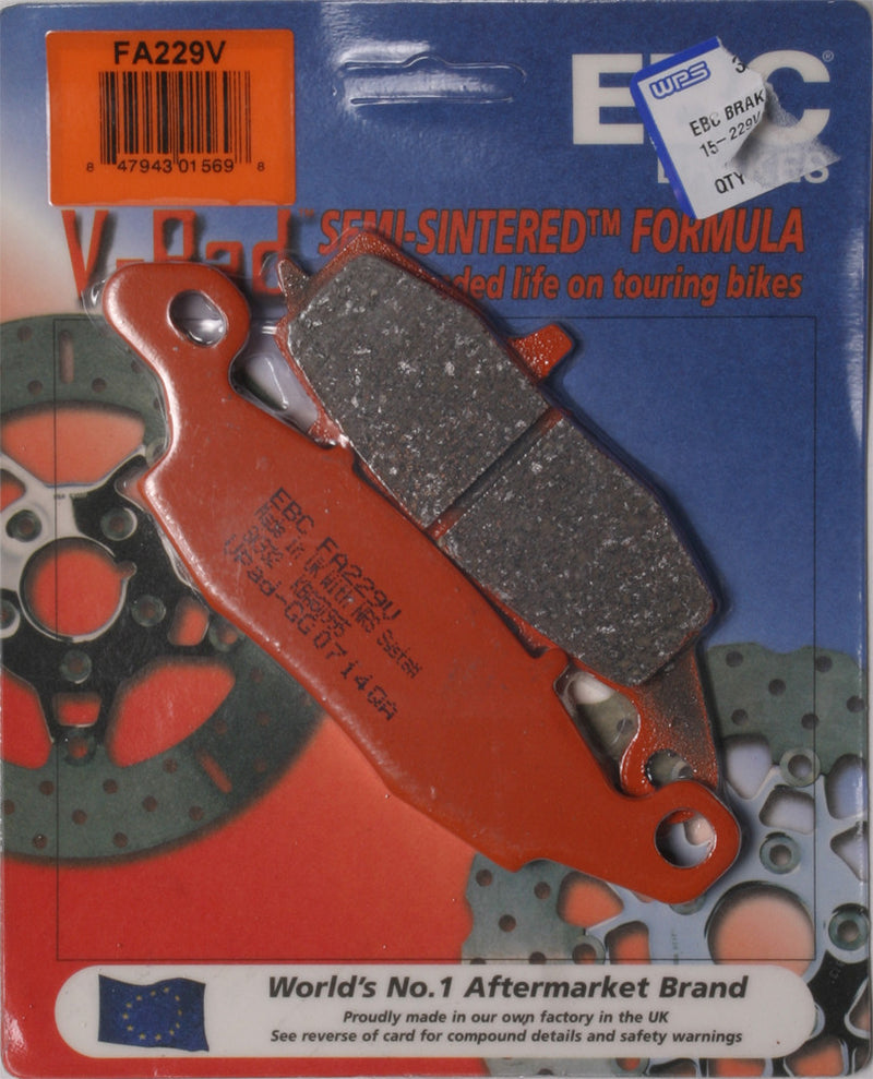 EBC Brake Pads V-Series - FA229V For Kawasaki Motorcycles 1995-2016 | Suzuki Motorcycles 1998-2017