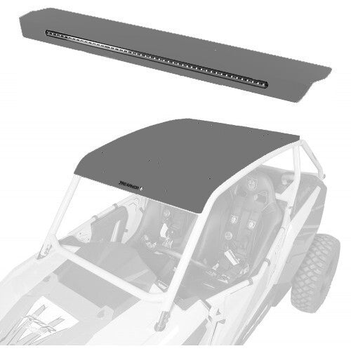 Pro Armor Asylum Roof With Light Bar Stealth Grey - P141R123SG Polaris RZR 2014-2022