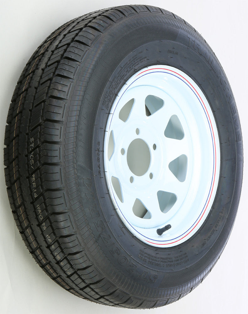 Awc 58-8172 TA2046012-71R205C-A TRAILER TIRE AND WHEEL ASSEMBLY WHITE