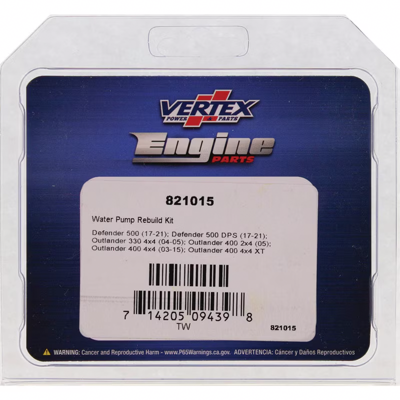 Vertex 680-1015 821015 WATER PUMP REBUILD KIT