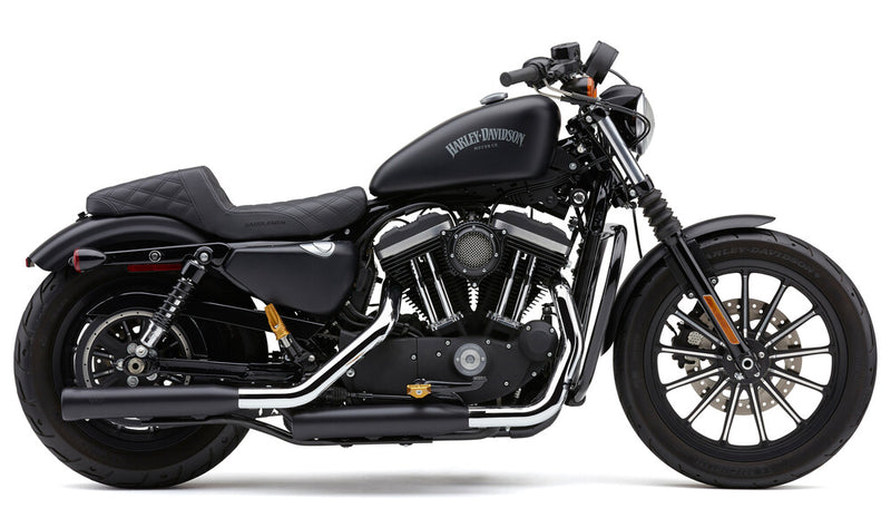 Cobra 3" NH Series Slip-ONS Black Sportster - 6086RB For Harley Sportster 2014-2022