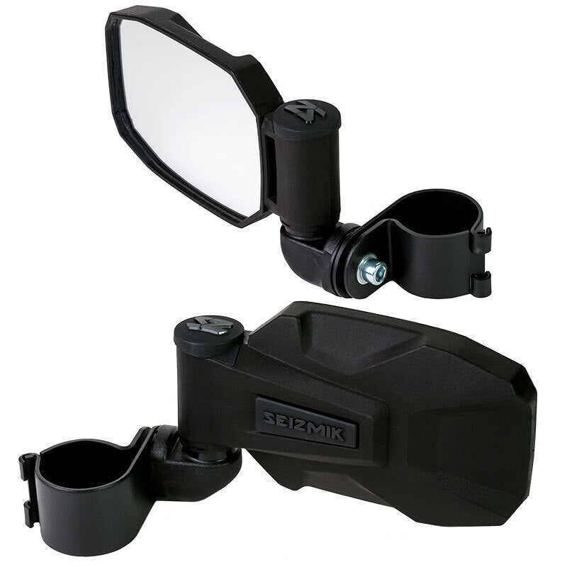 Seizmik 18091 01+ A Cat/ Hon/jd/ Kaw/ Pol/ Suz/ Yam Strike ABS Sideview Mirror Pr. - 1.75 In. Clamp - Photo - Primary