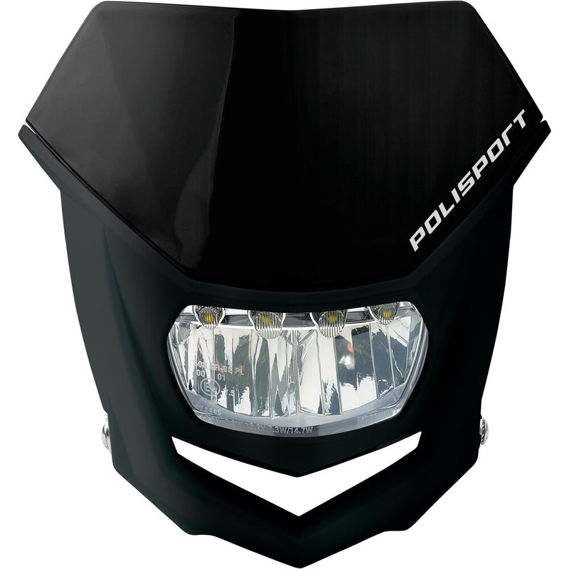 Polisport 64-8667111 8667100011 HALO HEADLIGHT LED BLACK/BLACK