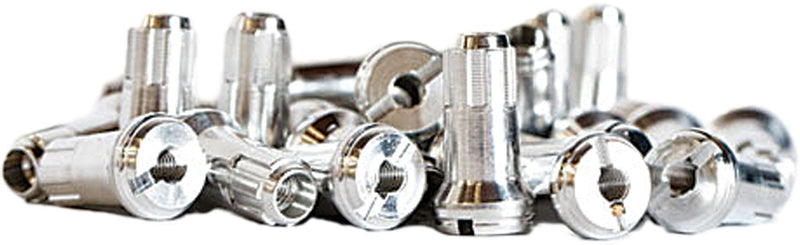 Dubya Front Spoke Nipples Silver - 98-641 For Suzuki RM 80 / RM 85 1993-2023 | Yamaha YZ 80 / YZ 85 / YZ 65 1993-2024