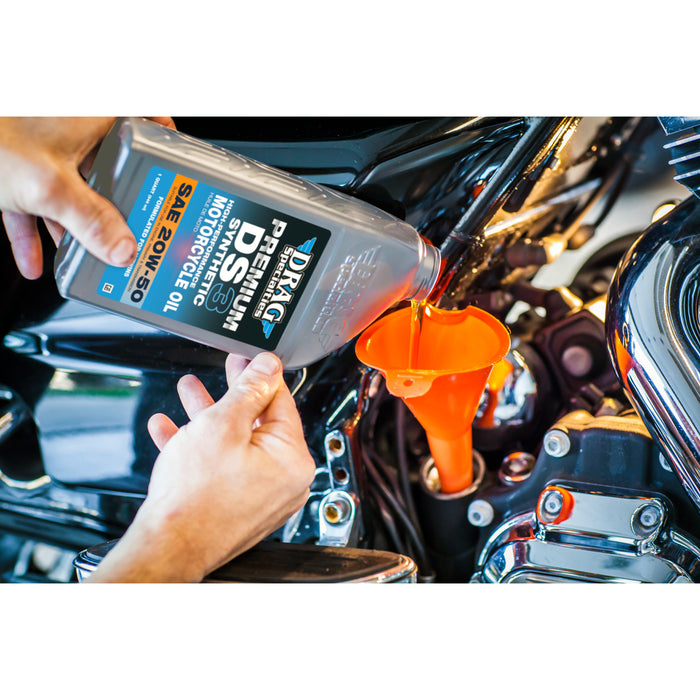 DRAG SPECIALTIES OIL 3601-0775 DS3 Premium Full Synthetic 20W-50 Motorcycle Oil DS3 Synthetic Engine Oil - 20W-50 - 1 U.S. quart