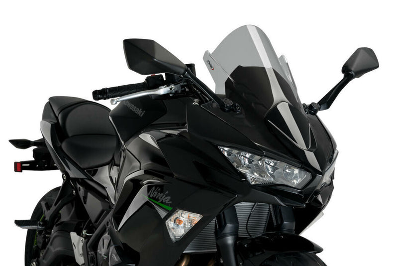 Puig Hi-Tech Parts Windscreen Z Racing Smoke - 3881H Kawasaki Ninja 650 2020-2025