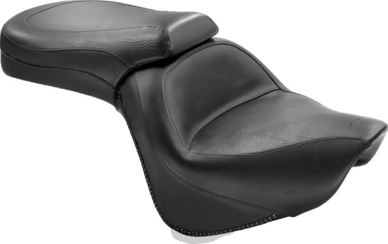 Mustang Motorcycle 76127 Mustang 06-21 Kawasaki Vulcan 900 Classic, Custom Standard Touring 1PC Seat - Black - Photo - Primary