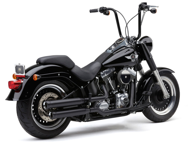 Cobra 3" NH Series Slip-ONS Black FAT BOY DCE - 6041B For Harley Softail 2007-2017