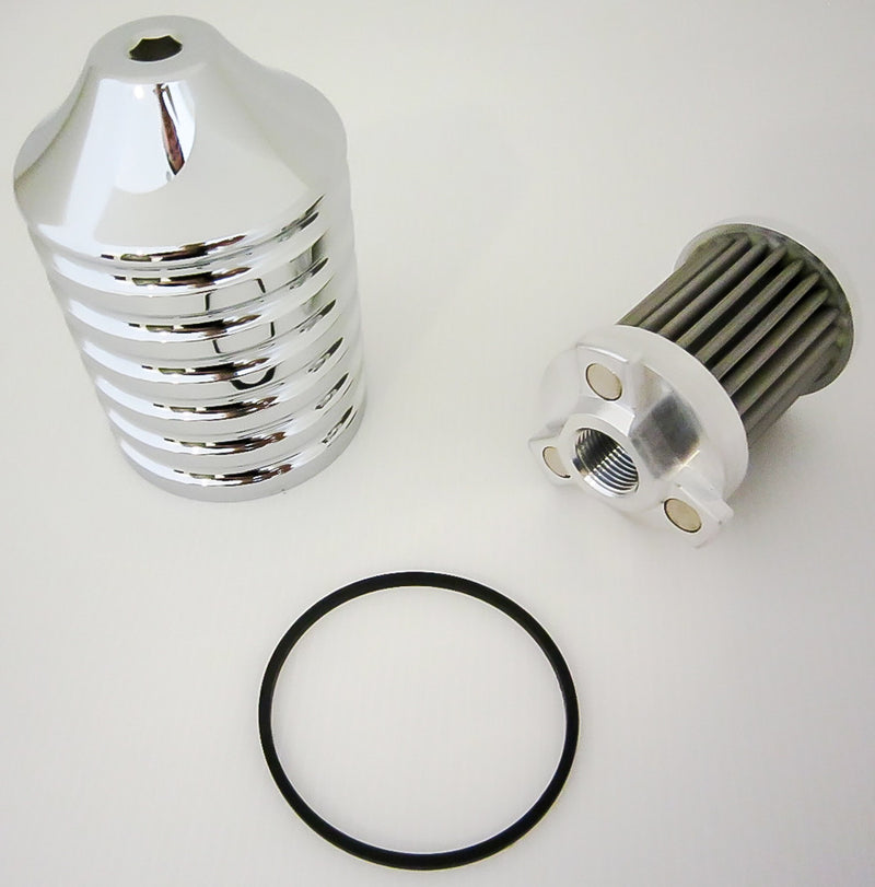 Harddrive EM-0018 Billet Reusable OIL Filter Chrome For Harley Motorcycles 1985-2019