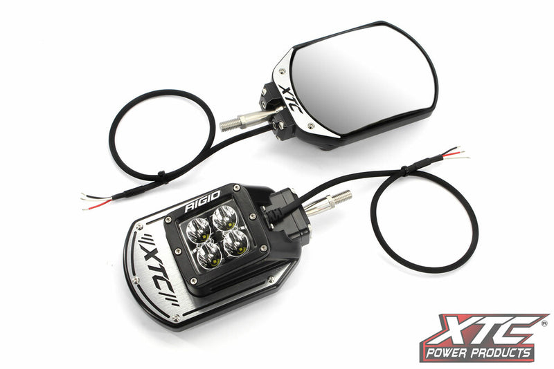 Xtc Power Products Side View Mirror Kit SIX12 LIT POL - SIX12-A-XPED Polaris ATV/UTV Models 2024-2026