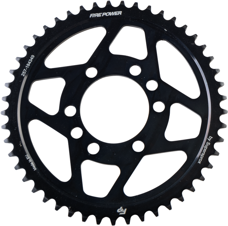 Fire Power 257-184349 FPS-1843-49-BLK REAR SPROCKET STEEL 49T BLK