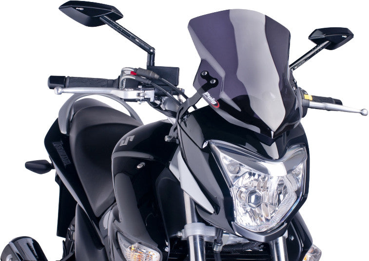 Puig Hi-Tech Parts Windscreen Naked NEW GEN Sport Dark Smoke - 6251F Suzuki 250 / 250F 2013